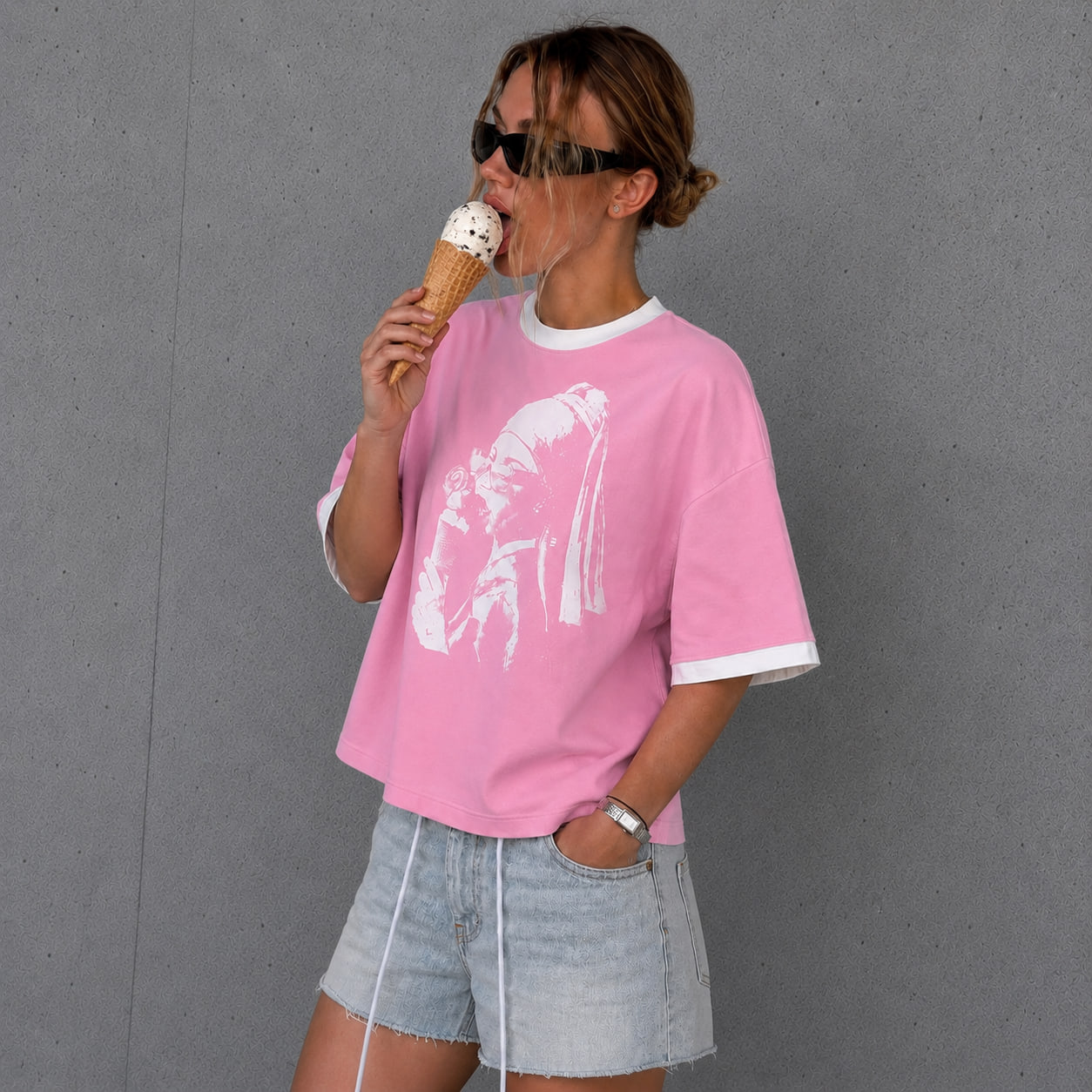 ICECREAM GIRL BOXY-FIT TEE